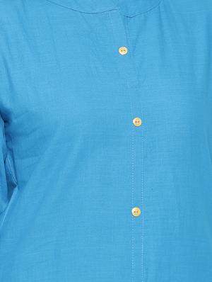 solid straight kurta - 17673210 - Standard Image - 4