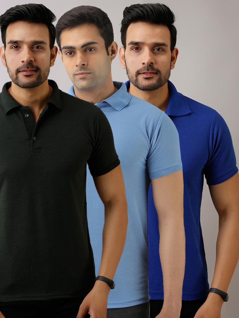 set of 3 multi colored combos t-shirt - 17673239 - Zoom Image - 1