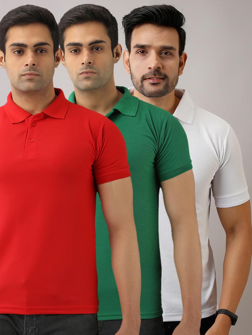 set of 3 multi colored combos t-shirt - 17673242 - Zoom Image - 1