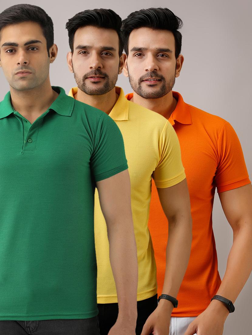 set of 3 multi colored combos t-shirt - 17673288 - Zoom Image - 1