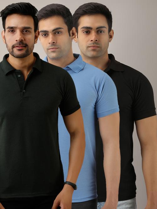 set of 3 multi colored combos t-shirt - 17673299 - Very Small Image - 1
