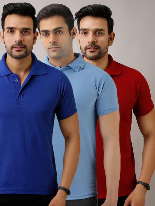 multi colored solid combos t-shirt - 17673322 - Very Small Image - 1