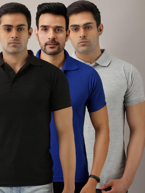 multi colored solid combos t-shirt - 17673336 - Very Small Image - 1