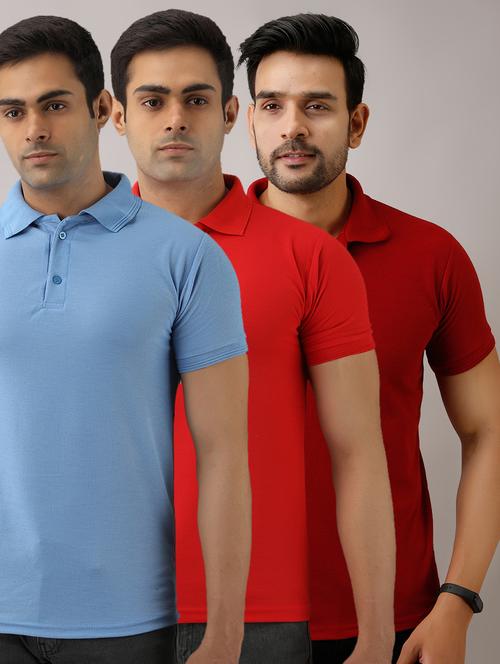 multi colored solid combos t-shirt - 17673338 - Very Small Image - 1