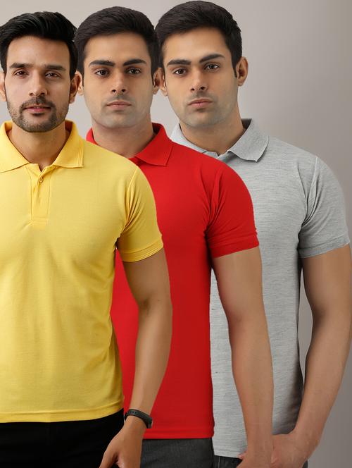 multi colored solid combos t-shirt - 17673349 - Standard Image - 1