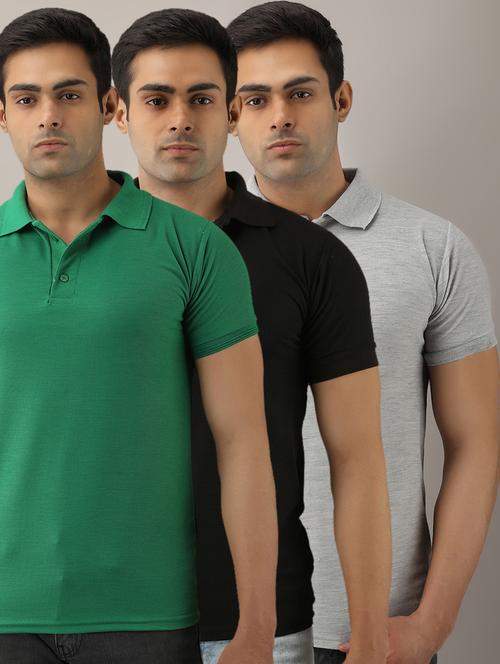 set of 3 solid combo t-shirts - 17673360 - Standard Image - 1