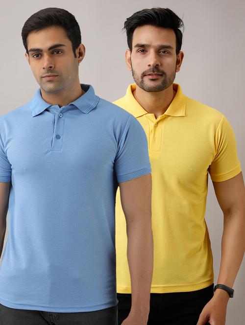 set of 2 solid combo t-shirts - 17673369 - Very Small Image - 1