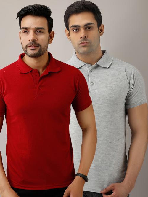 set of 2 solid combo t-shirts - 17673387 - Standard Image - 1