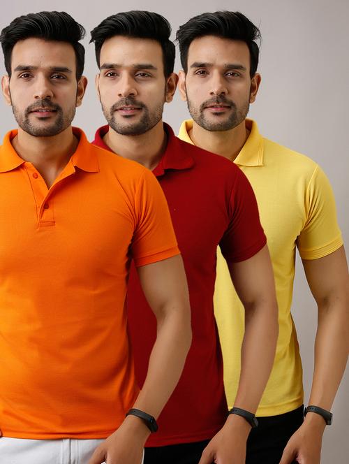set of 3 solid combo t-shirts - 17673392 - Very Small Image - 1