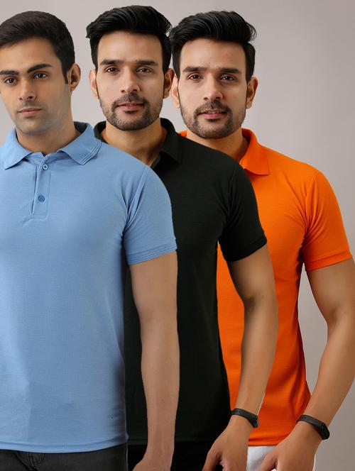 set of 3 solid combo t-shirts - 17673395 - Very Small Image - 1