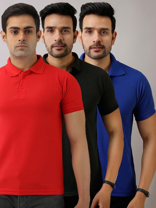 set of 3 solid combo t-shirts - 17673425 - Standard Image - 1