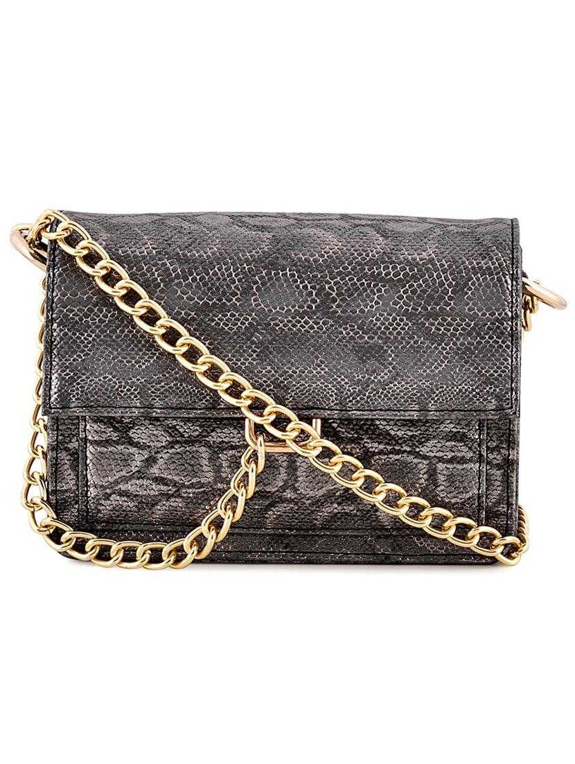 grey leatherette (pu) regular sling bag - 17673457 - Zoom Image - 1