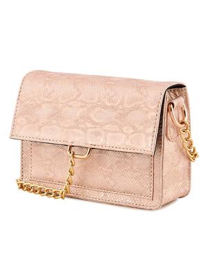 pink leatherette (pu) regular sling bag - 17673458 - Standard Image - 4