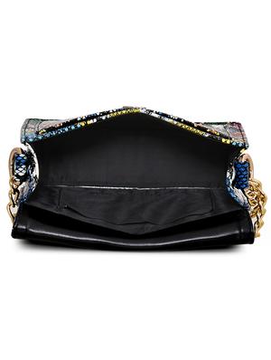 multi colored leatherette (pu) regular sling bag - 17674293 - Standard Image - 3