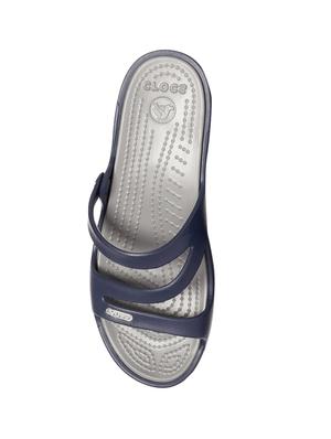 blue slip on wedge - 17674891 - Standard Image - 5