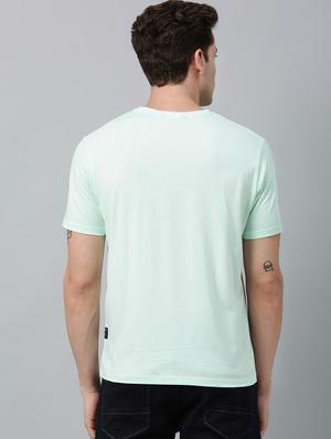 light blue front printed t-shirt - 17675323 - Standard Image - 3