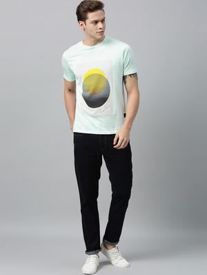 light blue front printed t-shirt - 17675323 - Standard Image - 4