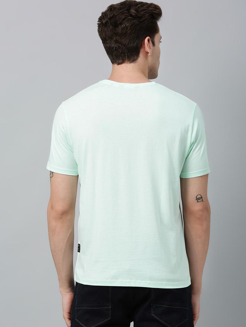 light blue front printed t-shirt - 17675323 - Zoom Image - 3