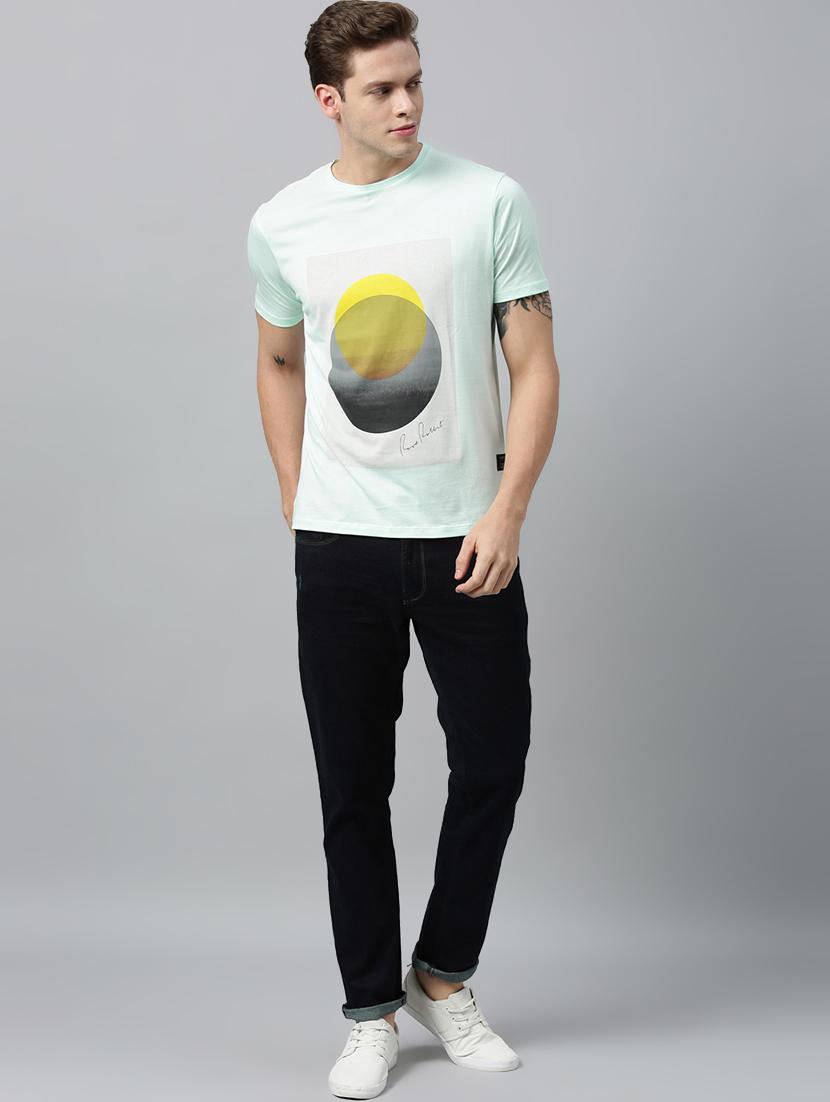 light blue front printed t-shirt - 17675323 - Zoom Image - 4