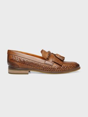 tan leather slip on loafers - 17675504 - Standard Image - 2