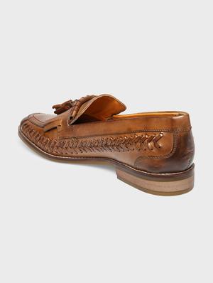 tan leather slip on loafers - 17675504 - Standard Image - 3