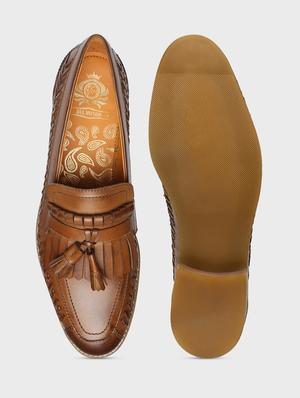 tan leather slip on loafers - 17675504 - Standard Image - 4