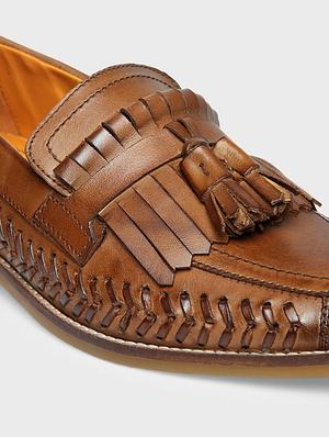 tan leather slip on loafers - 17675504 - Standard Image - 5