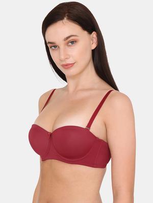red polyester tshirt bra - 17675617 - Standard Image - 2