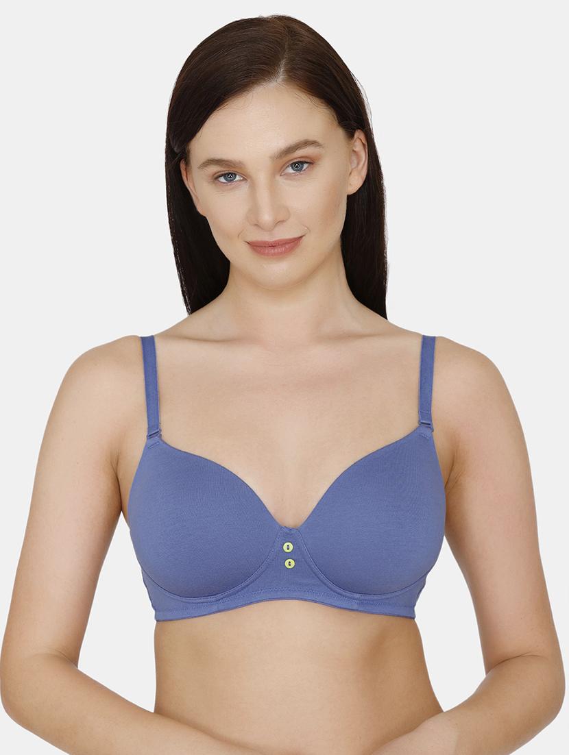blue cotton tshirt bra - 17675628 - Zoom Image - 1
