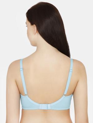 blue solid regular bra - 17675632 - Standard Image - 3