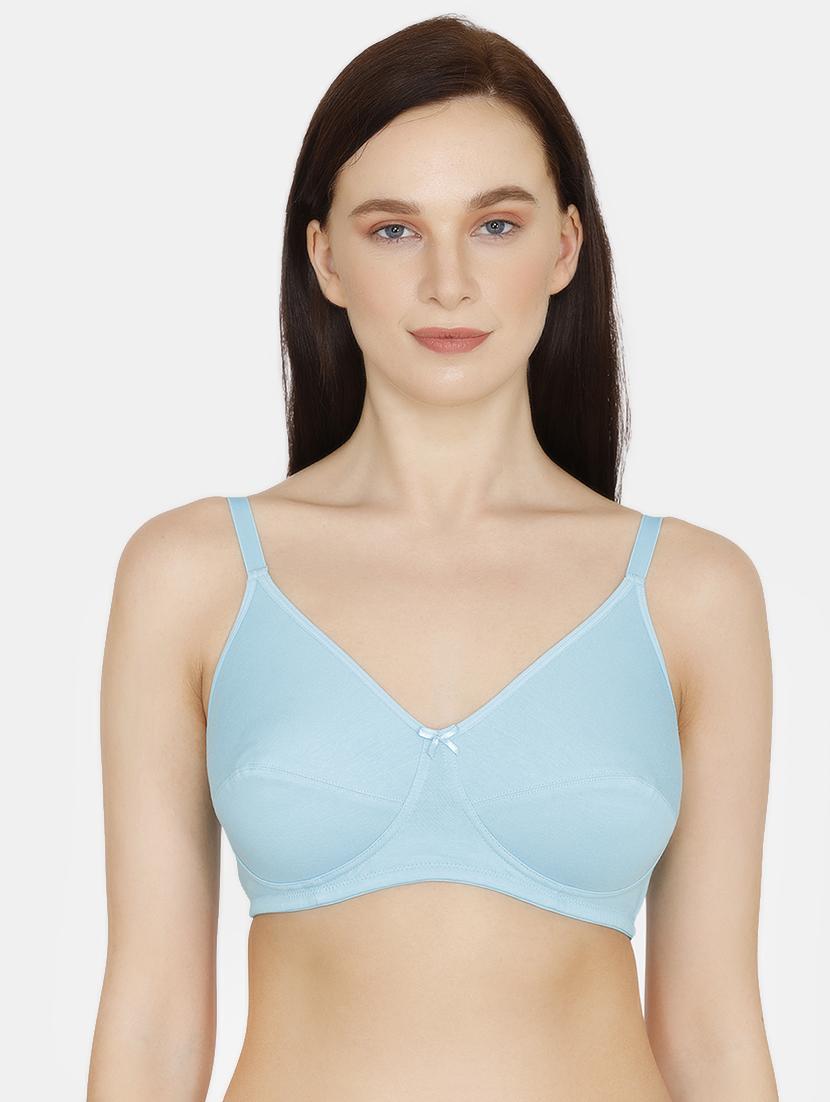 blue solid regular bra - 17675632 - Zoom Image - 1