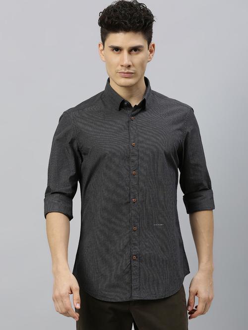 black checkered casual shirt - 17675634 - Standard Image - 1