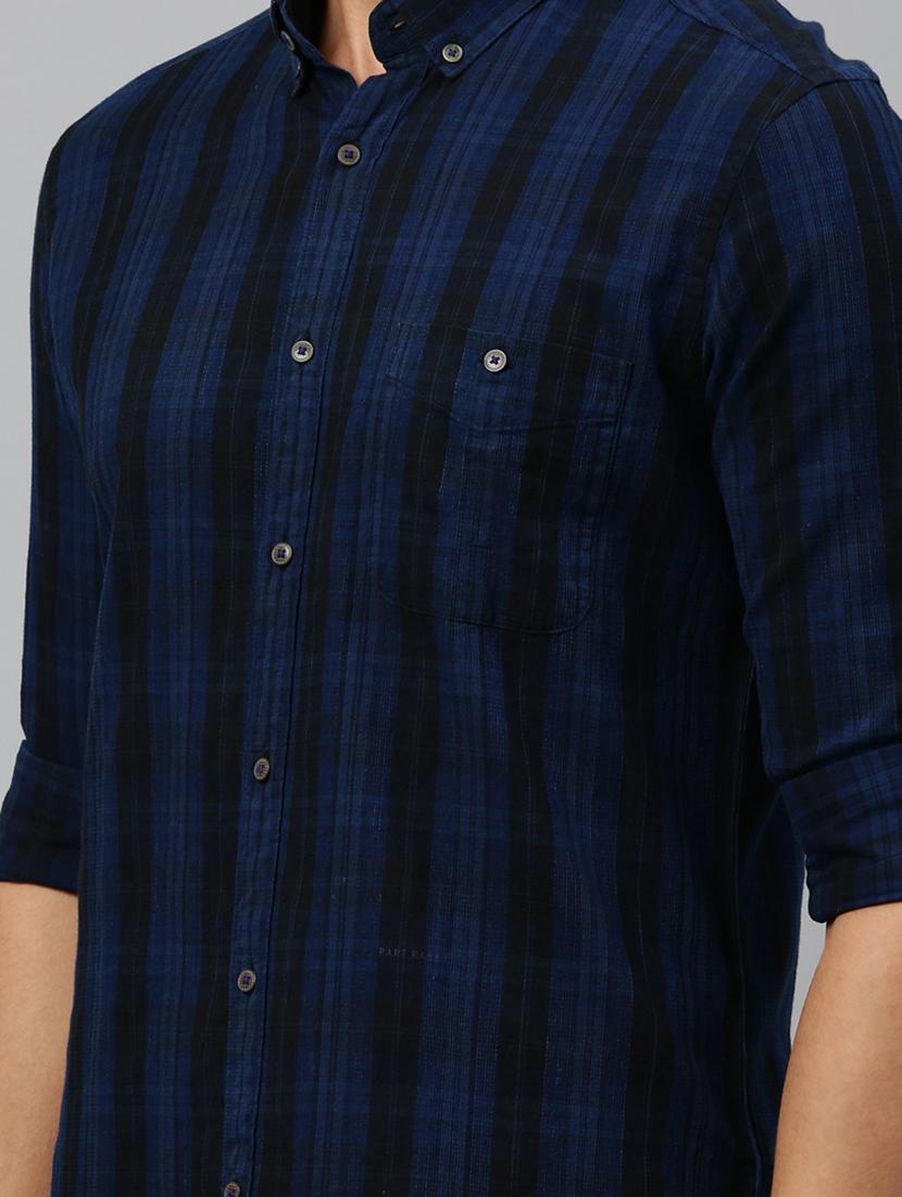 blue checkered casual shirt - 17675644 - Zoom Image - 5