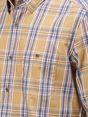 yellow checkered casual shirt - 17675661 - Standard Image - 5