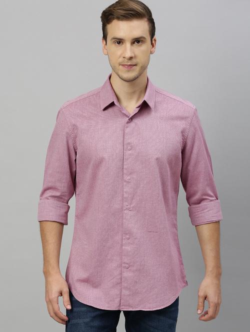 red solid casual shirt - 17675709 - Standard Image - 1