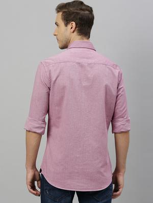 red solid casual shirt - 17675709 - Standard Image - 3