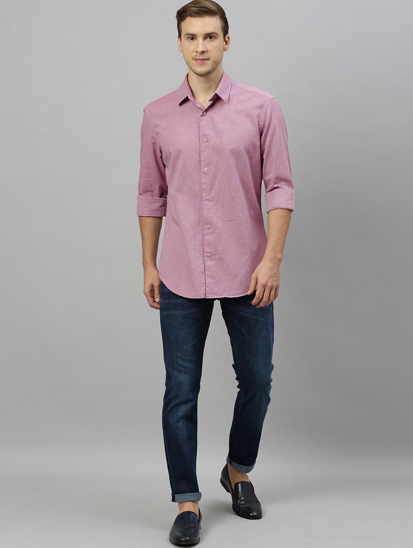red solid casual shirt - 17675709 - Zoom Image - 4