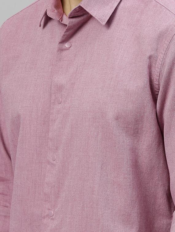 red solid casual shirt - 17675709 - Zoom Image - 5