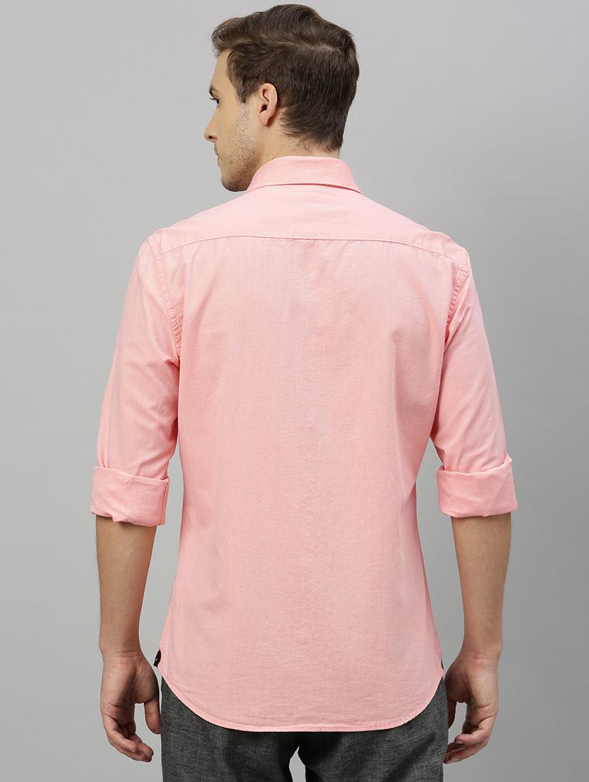 orange solid casual shirt - 17675710 - Zoom Image - 3