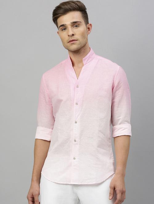 pink ombre casual shirt - 17675756 - Standard Image - 1
