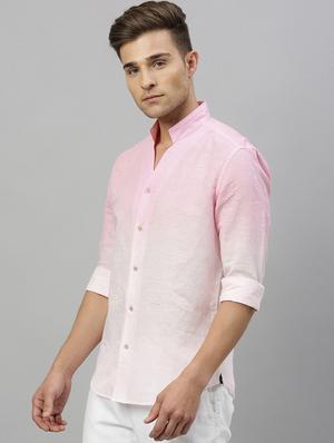 pink ombre casual shirt - 17675756 - Standard Image - 2