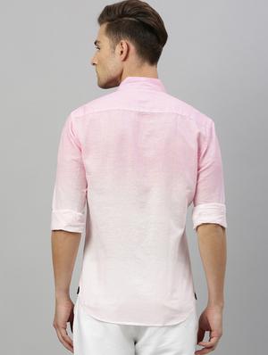pink ombre casual shirt - 17675756 - Standard Image - 3