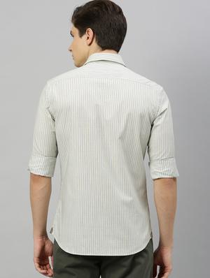 white self design casual shirt - 17675758 - Standard Image - 3
