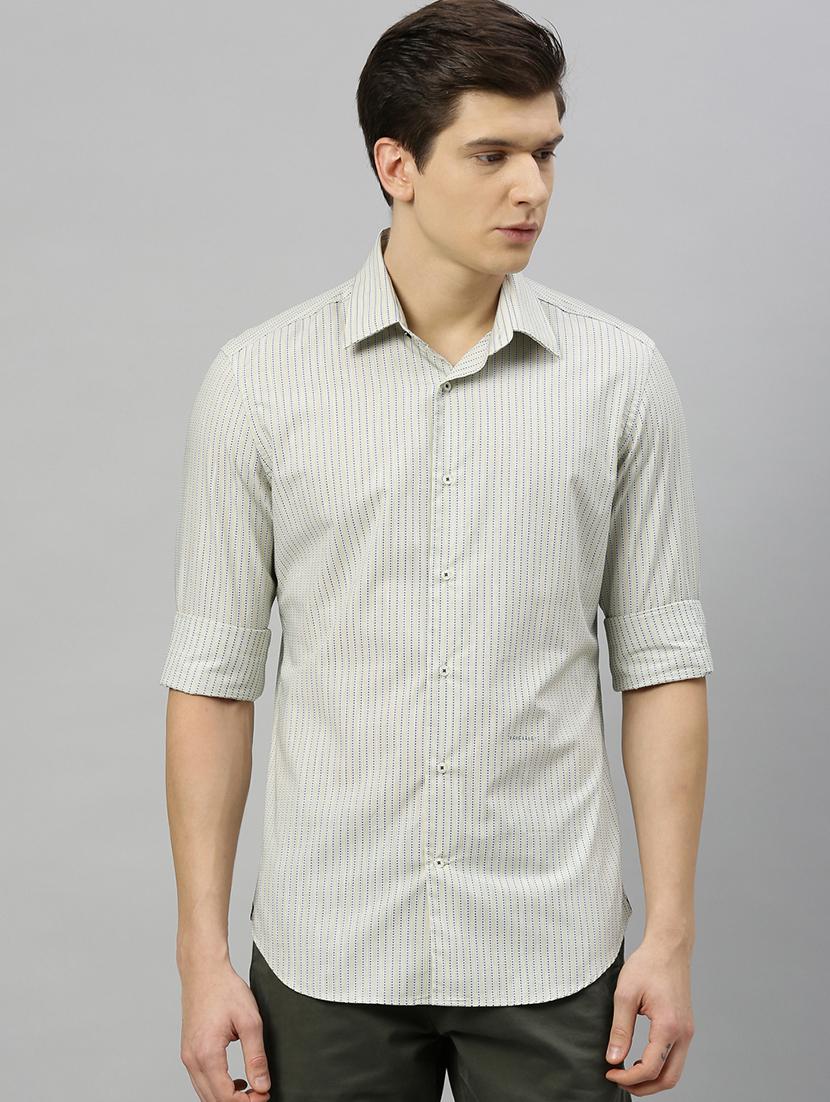 white self design casual shirt - 17675758 - Zoom Image - 1