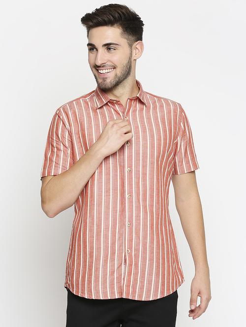red striped casual shirt - 17675948 - Standard Image - 1