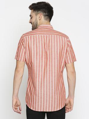 red striped casual shirt - 17675948 - Standard Image - 3