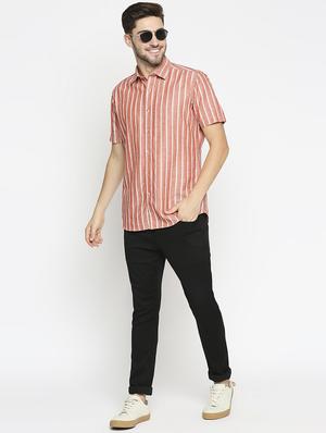 red striped casual shirt - 17675948 - Standard Image - 4