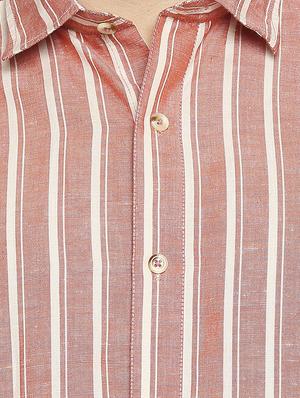 red striped casual shirt - 17675948 - Standard Image - 5
