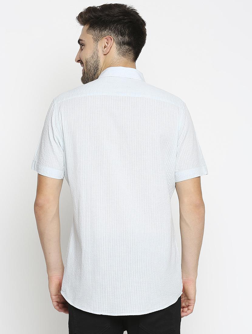 blue striped casual shirt - 17675950 - Zoom Image - 3