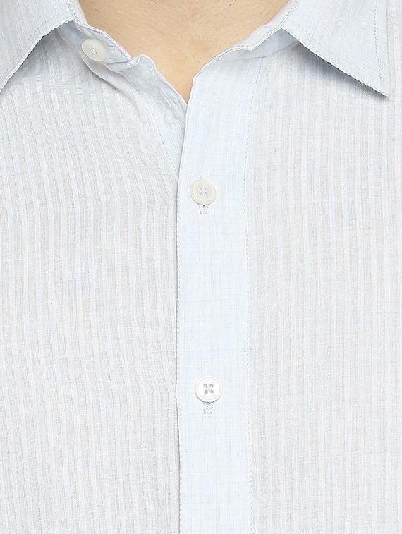 blue striped casual shirt - 17675950 - Zoom Image - 5